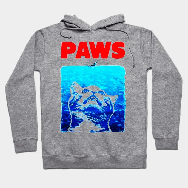 Paws Jaws Cat Hoodie by juliareisinger